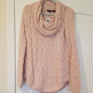 Blush Cowl Neck Sweater